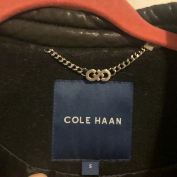 Cole Haan leather and wool jacket - Picture 7 of 7